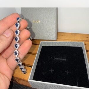 Veci Blue and Silver Bracelet
